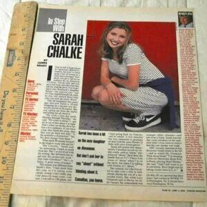 Sarah Chalke clipping Roseanne, Scrubs, & The Conners TV actress 1995 article